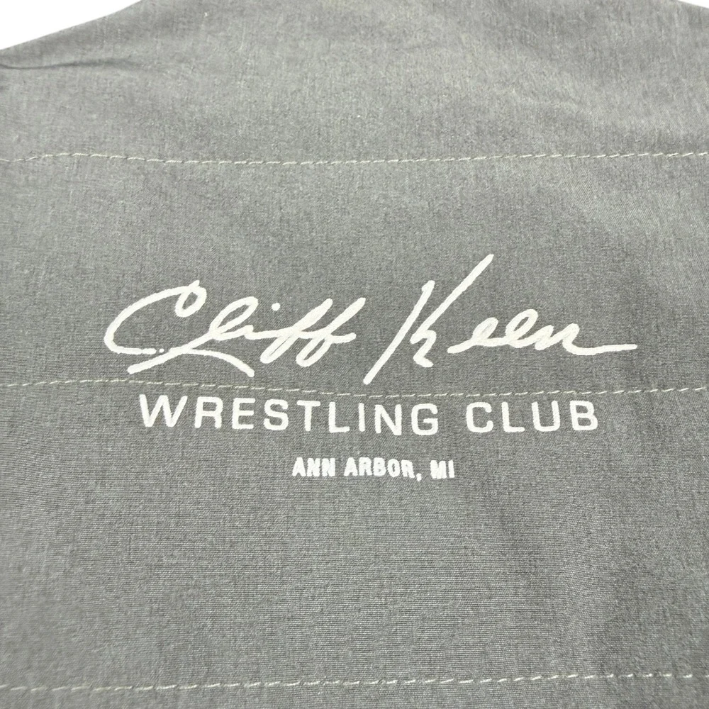Cliff Keen Athletic Mens Jacket Full Zip USA Flag Wrestling Club Ann Arbor S NWT
